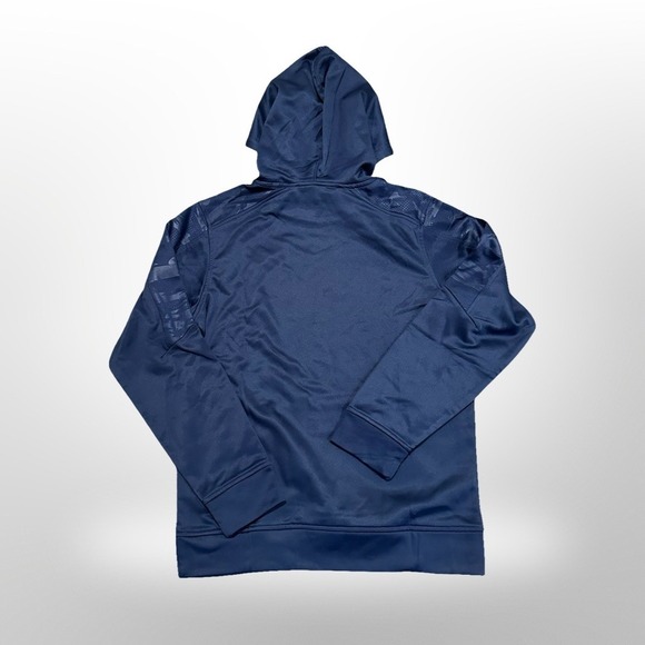 New England Patriots Hoodie NFL Team Apparel Camo Blue Fan Gear Men's Medium - Picture 2 of 6